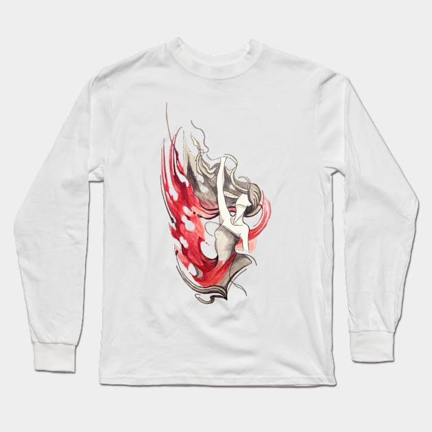 Lost in the wind Long Sleeve T-Shirt by Shenron